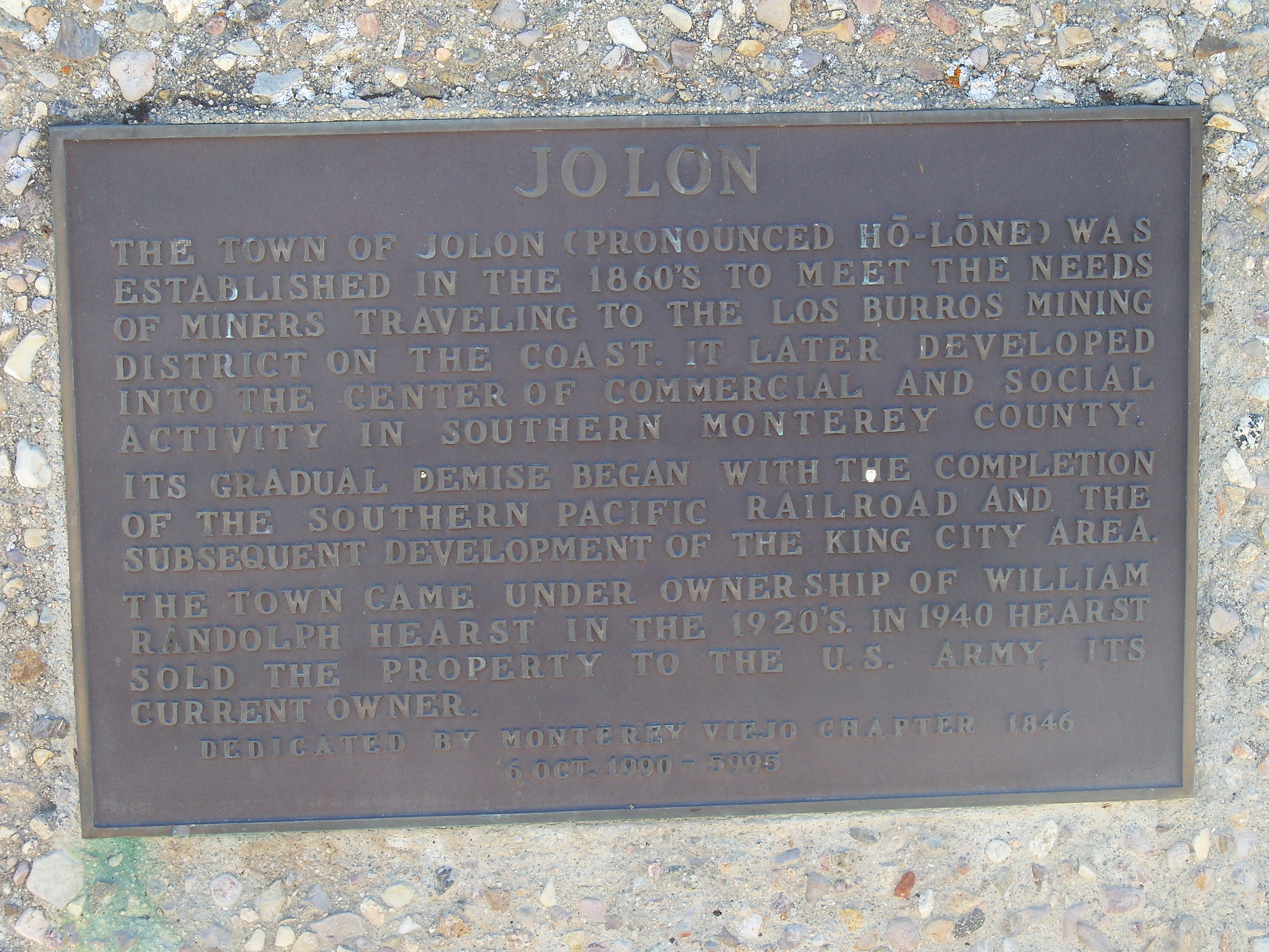 Jolon Marker