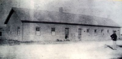 Photo of Fort Hays Chapel on Marker image. Click for full size.