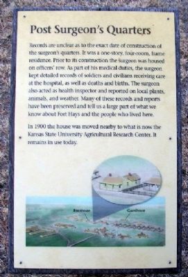 Post Surgeon's Quarters Marker image. Click for full size.