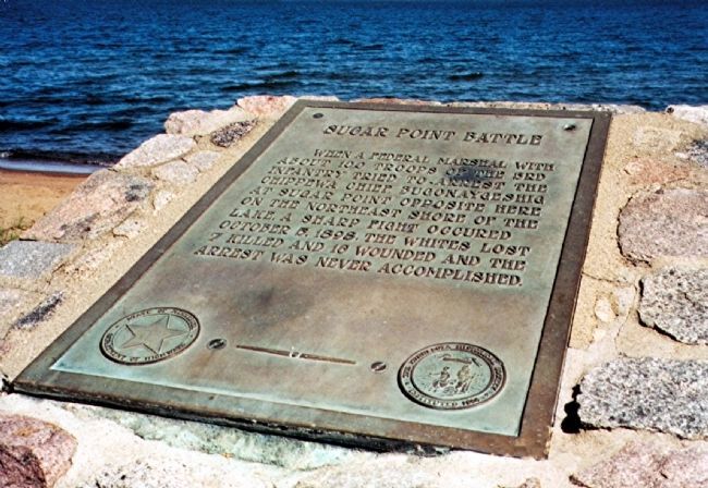 Sugar Point Battle Marker. Click for full size. Sugar Point Battle Marker image. Click for full size.
