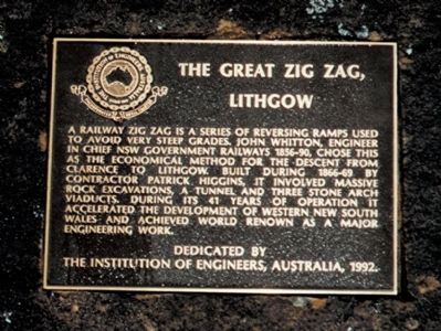 The Great Zig Zag Railroad Marker image. Click for full size.