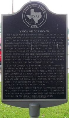 YMCA of Corsicana Marker image. Click for full size.