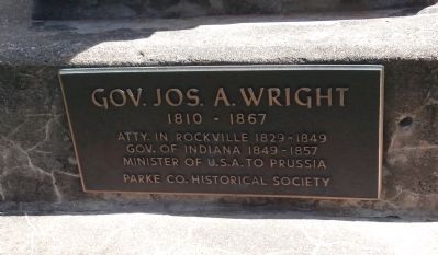 Gov. Joseph A. Wright Marker image. Click for full size.