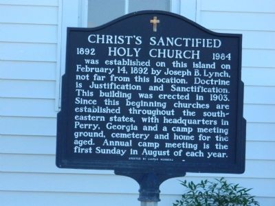 Christ Sanctified Holy Church Marker image. Click for full size.