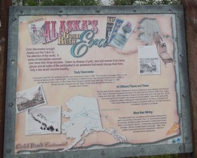 Alaska's Gold Rush Era Marker image. Click for full size.