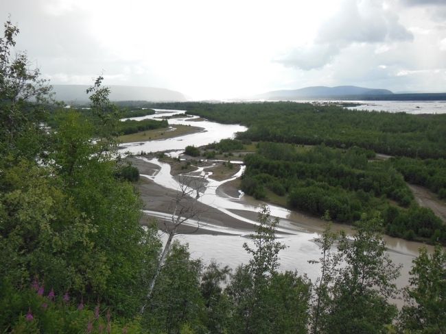 Tanana River overlook, southwest view image. Click for full size.