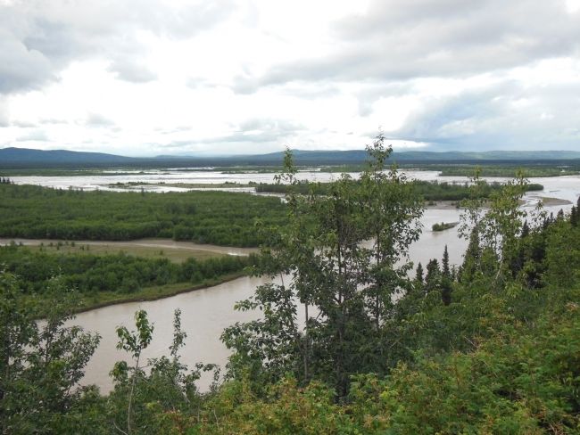 Tanana River overlook, northeast view image. Click for full size.