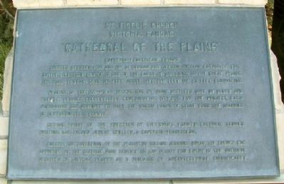 Cathedral of the Plains Marker image. Click for full size.