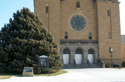 Cathedral of the Plains and Marker image. Click for full size.