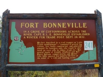 Fort Bonneville Marker image. Click for full size.