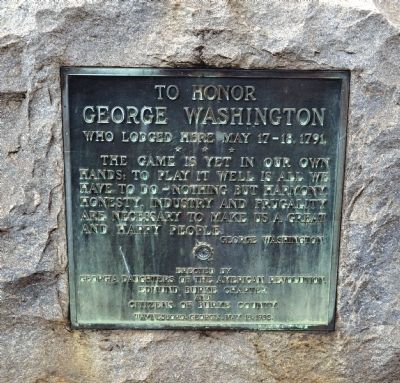 To Honor George Washington Marker image. Click for full size.