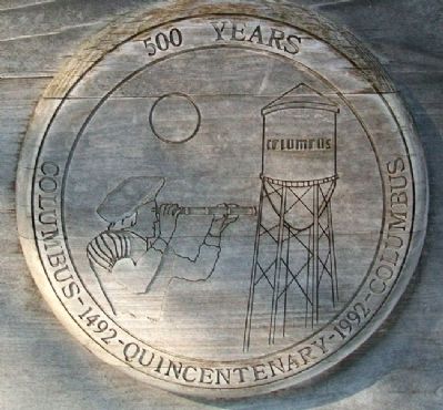 The Columbus Quincentenary Belltower Marker image. Click for full size.