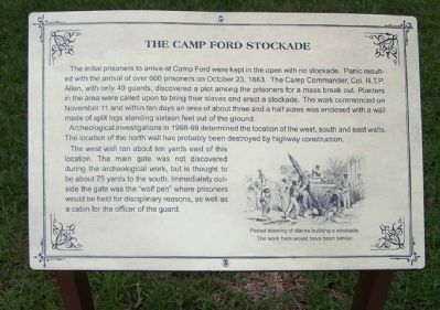 Camp Ford Stockade Marker image. Click for full size.