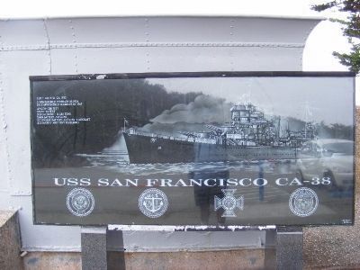 Heavy Cruiser USS San Francisco (CA38) Marker image. Click for full size.