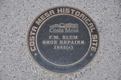 F.M. Bloom Shoe Repairs Marker image. Click for full size.