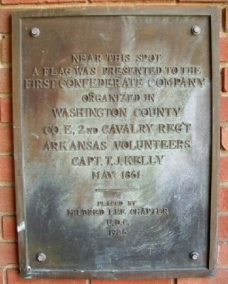 First Confederate Company Organized in Washington County Marker image. Click for full size.