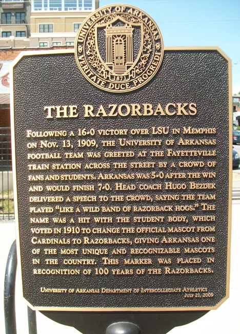 The Razorbacks Marker