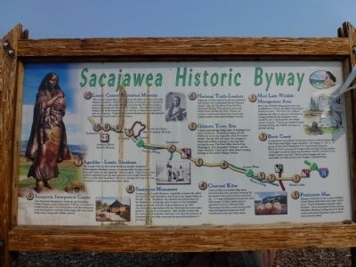 Sacajawea Historic Byway Marker image. Click for full size.