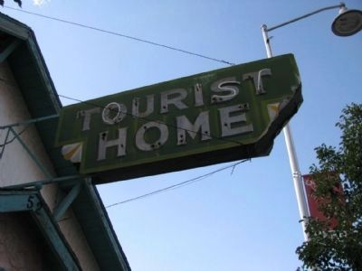 Tourist Home Sign image. Click for full size.