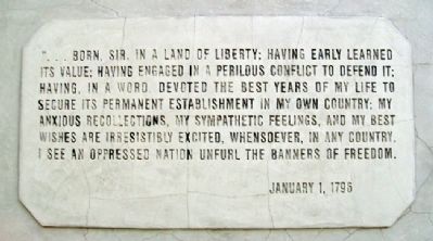 George Washington Address image. Click for full size.