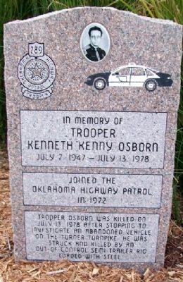 Trooper Kenneth "Kenny" Osborn Memorial image. Click for full size.