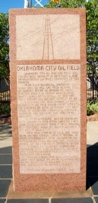 Oklahoma City Oil Field Marker image. Click for full size.