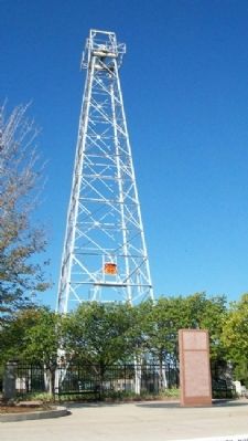 Oklahoma City Oil Field Well and Marker image. Click for full size.