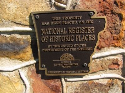 Fitzgerald's Station National Register of Historic Places plaque image. Click for full size.