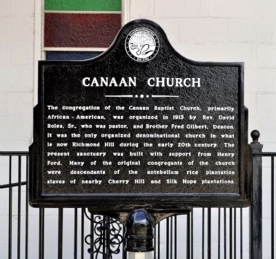 Canaan Church Marker image. Click for full size.