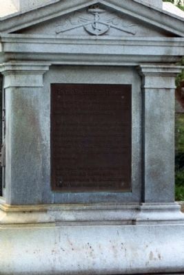 Jacksonville Confederate Monument, east face image. Click for full size.