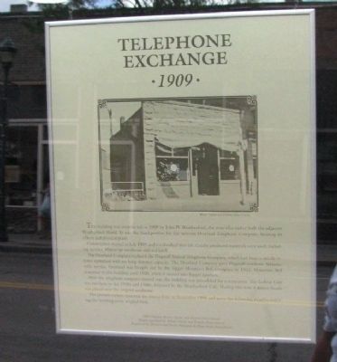 Telephone Exchange Marker image. Click for full size.