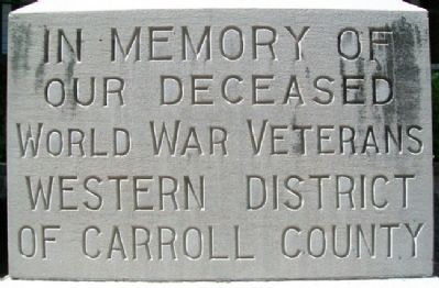 World War Veterans Memorial Marker image. Click for full size.