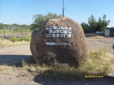 One of Several Drilling Rocks at the Marker Site. image. Click for full size.