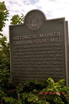 Jonathan Young Mill Marker image. Click for full size.