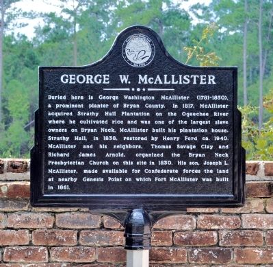 George W. McAllister Marker image. Click for full size.