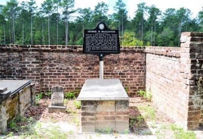 George W. McAllister Marker and Grave image. Click for full size.