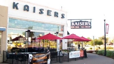 Kaiser's Ice Cream Parlour and Marker image. Click for full size.