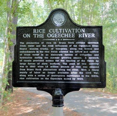 Rice Cultivation on the Ogeechee Marker image. Click for full size.