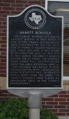 Abbott Schools Marker image. Click for full size.