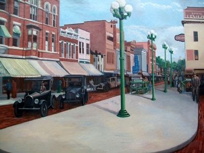 Government Square, 1919, Mural Detail image. Click for full size.