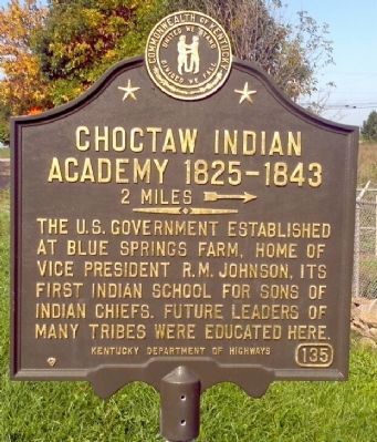 Choctaw Indian Academy Marker image. Click for full size.