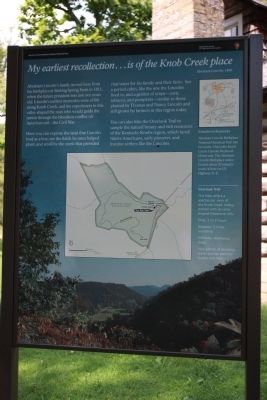 Abraham Lincoln's memory of Knob Creek Farm Marker. Click for full size. Abraham Lincoln's memory of Knob Creek Farm Marker image. Click for full size.