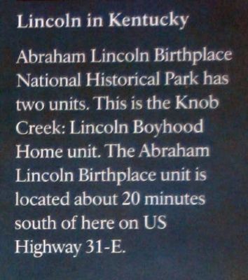 Insert - Lincoln in Kentucky image. Click for full size.