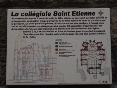 La collgiale Saint Etienne Marker image. Click for full size.