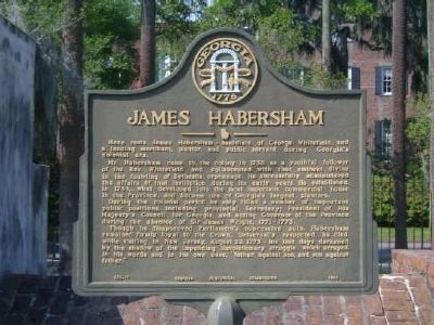 A nearby James Habersham Marker image. Click for full size.