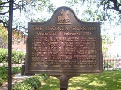 The Georgia Hussars Marker image. Click for full size.
