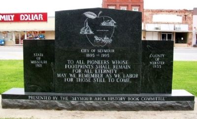 Pioneers Memorial (Side B) image. Click for full size.
