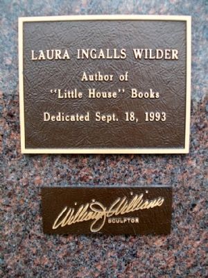 Laura Ingalls Wilder Marker image. Click for full size.
