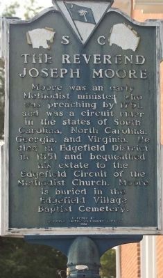 The Reverend Joseph Moore Marker image. Click for full size.