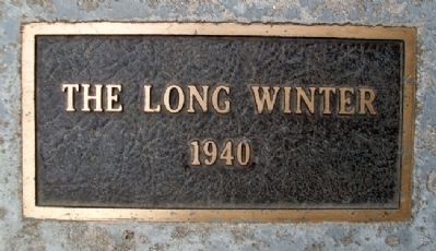 "The Long Winter" 1940 Marker image. Click for full size.